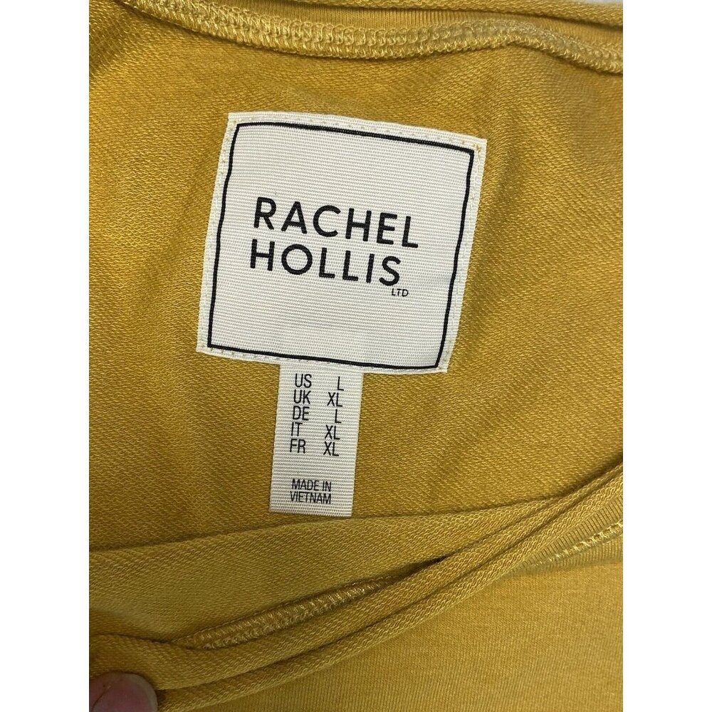 Rachel Hollis Mustard Yellow Girl Wash Your Face Lightweight Thumbholes Size L - Picture 4 of 10